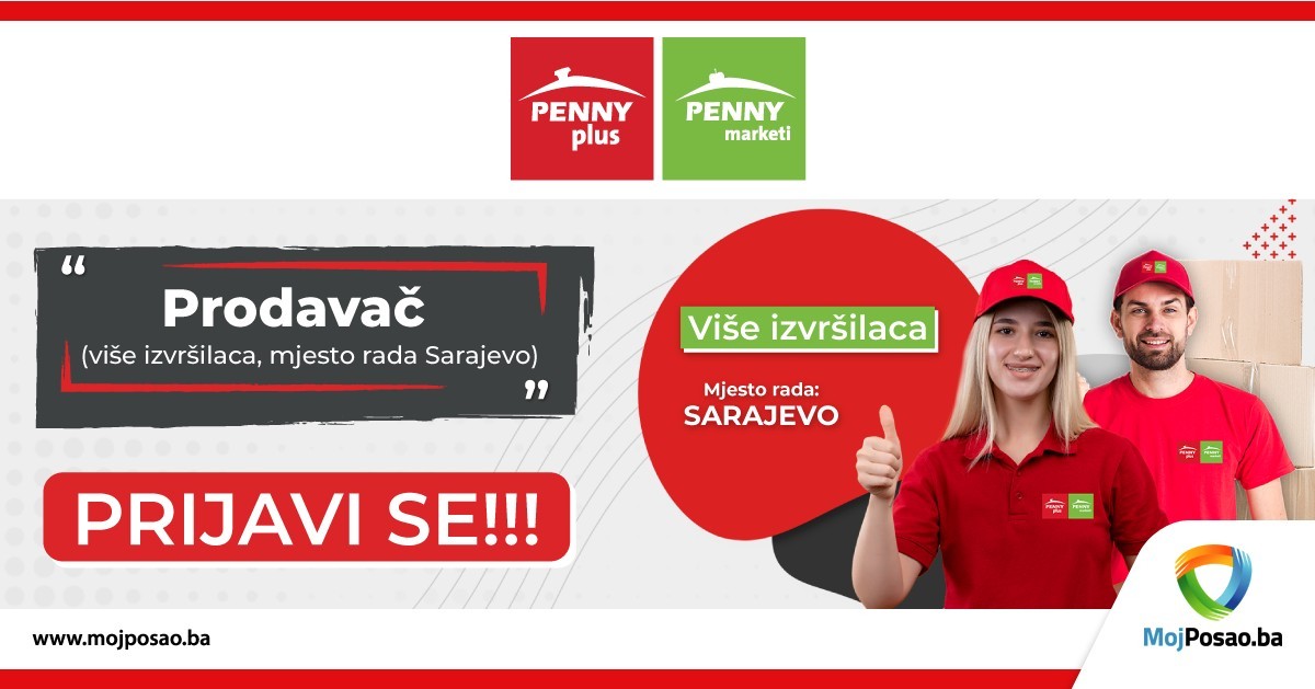 Trgovac-prodavač (m/ž) Oglasi za posao Sarajevo | MojPosao.ba